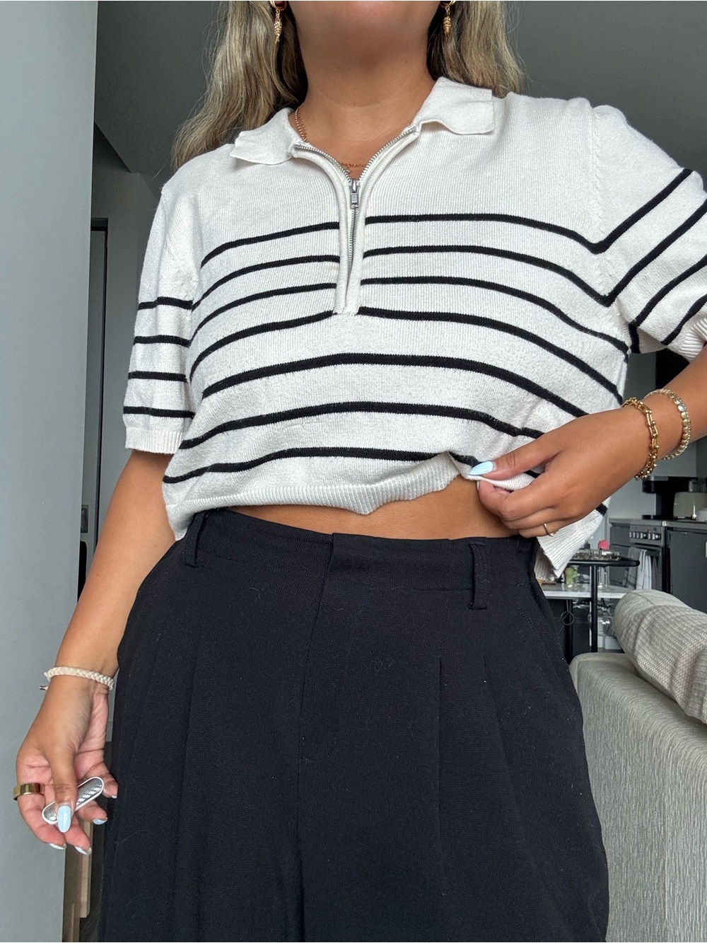 Halara Flex High Waisted Wide Leg Waffle Work Pants